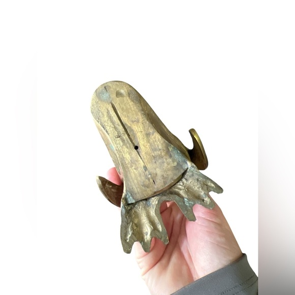 Vintage brass penguin statue figurine - Picture 5 of 5